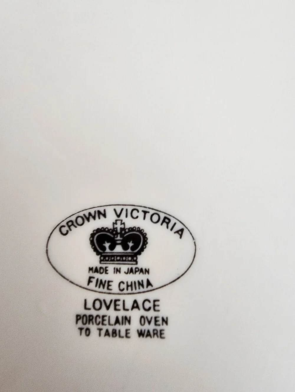 Crown Victoria Porcelain 2 Quart Round Covered Cassorole Dish Discontinued